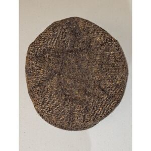 Vintage Donegal Tweed Mens Wool Flat Cap Woven In Ireland